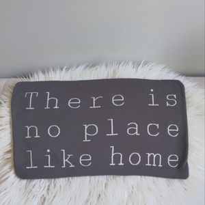 Pillow Cover Knit Gray There Is No Place Like Home TJ MAXX